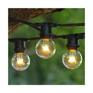 new style E27 led belt string light round cable patio commercial outdoor festoon string lights