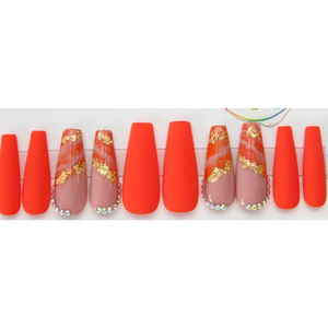 JAYJOY Finger Nail And Toe Nails Press On Matching Acrylic Press On nails Custom Box For Women