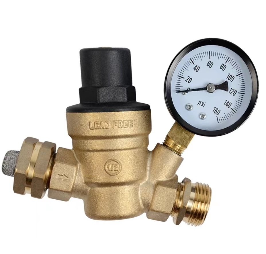 Brass Lead Free Water Pressure Reducer for RV Regulator Valve