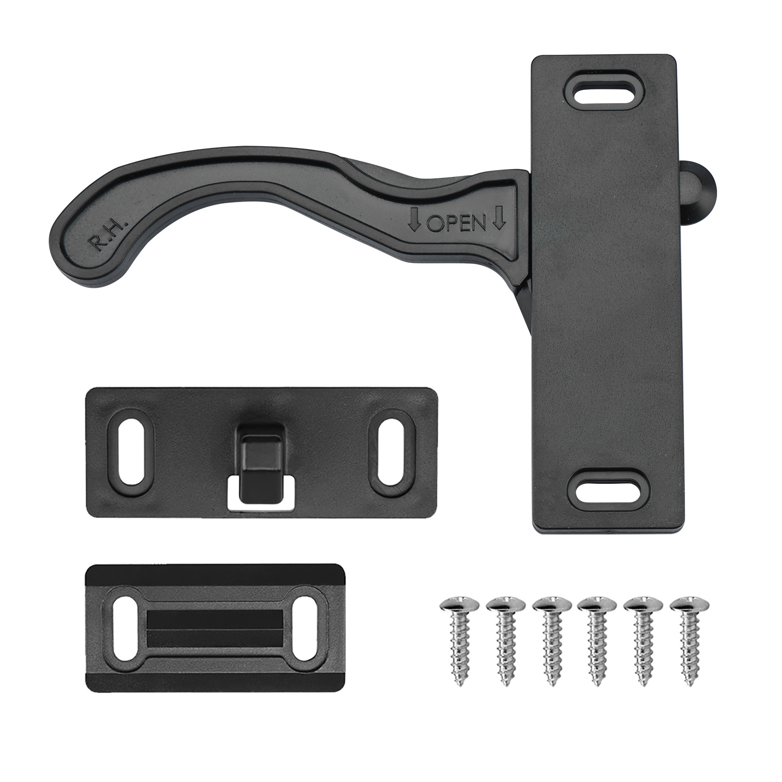 RV Screen Door Latch Kit Right Hand Handle for Camper Motorhome Travel Trailer