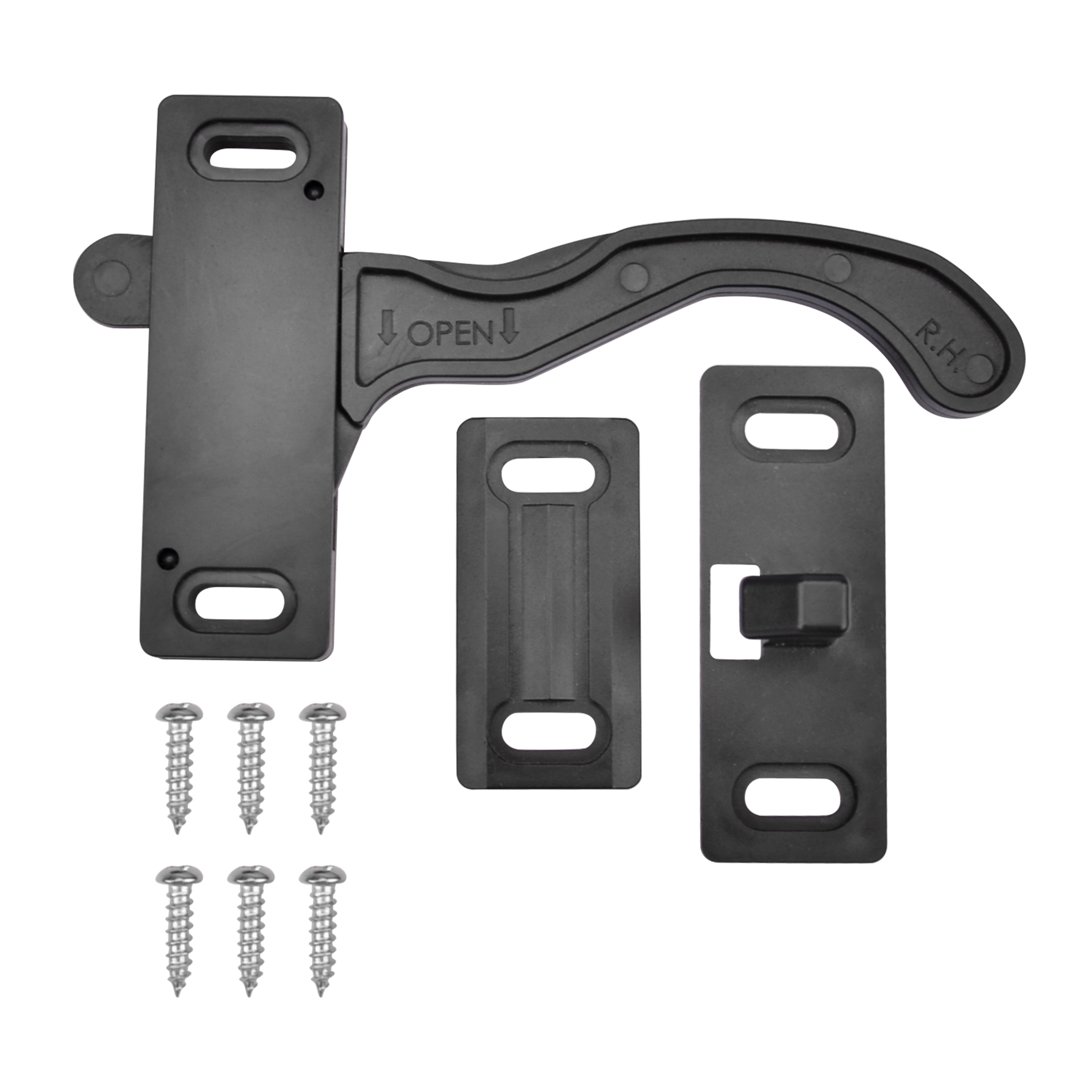 RV Screen Door Latch Kit Right Hand Handle for Camper Motorhome Travel Trailer