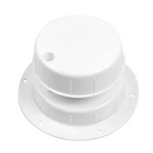 Plumbing Vent Kit with Screen, Camper Vent Cap Replacement, RV Sewer Vent Cap for 1 to 2 3/8" Pipe, White&Black