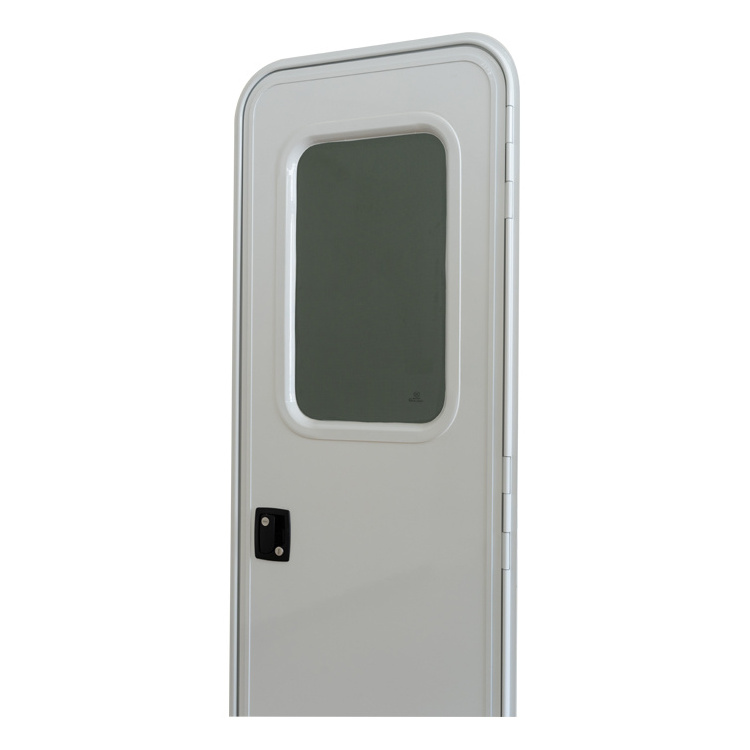 Double Point Lock RV Door with Double Glazing Acrylic Glass RV Screen Door Camper Accessories