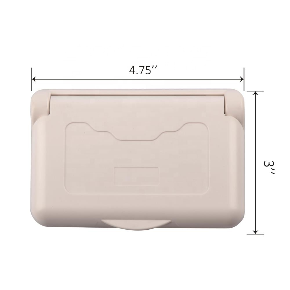 JZ Trailer Exterior Power Outlet Cover Plate RV Receptacle Cover For GFI/GFCI Receptacles,Weatherproof Seal Cover