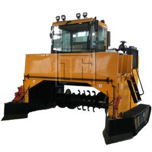 Crawler Type Composting Turner Machine For Flexible Composting