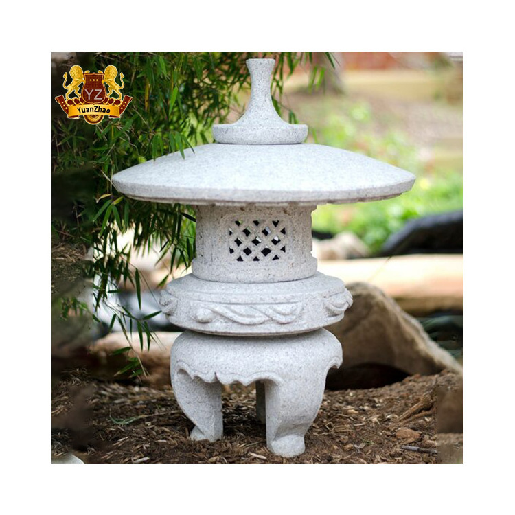 Wholesale Custom Outdoor Stone Garden Product Granite Marble Stone Lanterns Japanese Garden Stone Lanterns