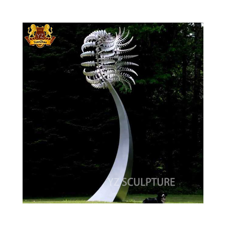 Modern Outdoor Decor Kinetic Art Garden Sculpture Large Metal Stainless Steel Garden Kinetic Wind Sculpture Prices