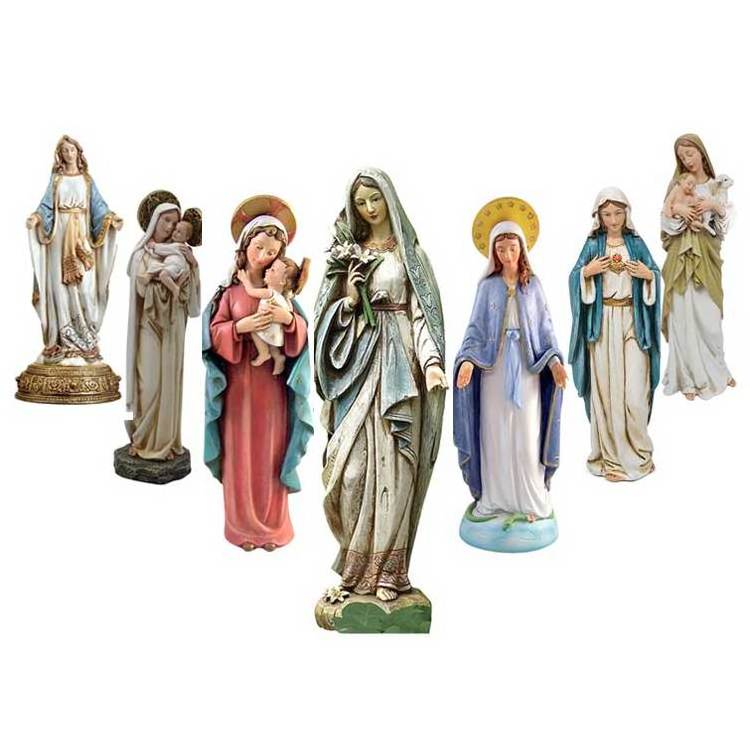 Home decoration life size resin virgin mary statue hand carved high quality religious figurine wholesale virgin mary statues