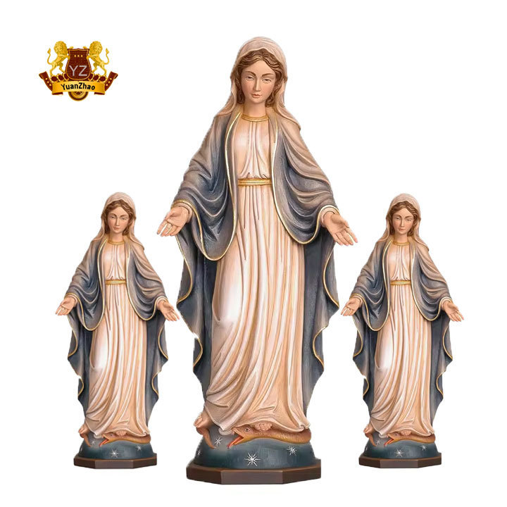 Home decoration life size resin virgin mary statue hand carved high quality religious figurine wholesale virgin mary statues