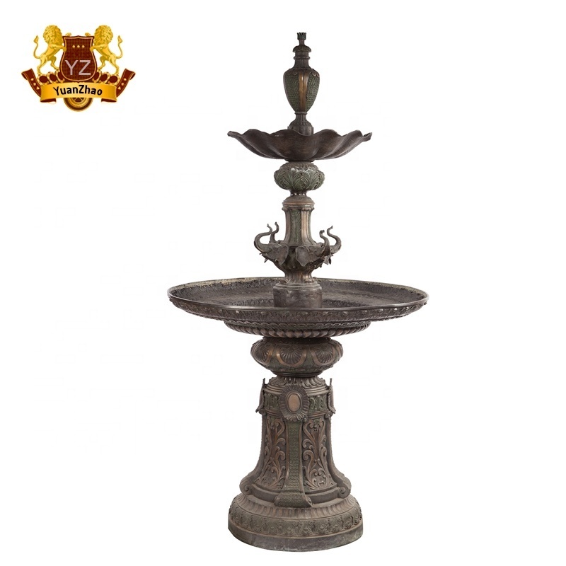 park decorative bronze water fountain elephant garden fountain for sale