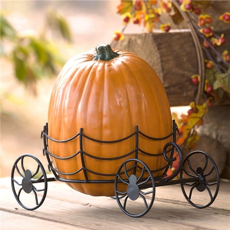 Outdoor Halloween Decoration Large Fiberglass Pumpkin Statue