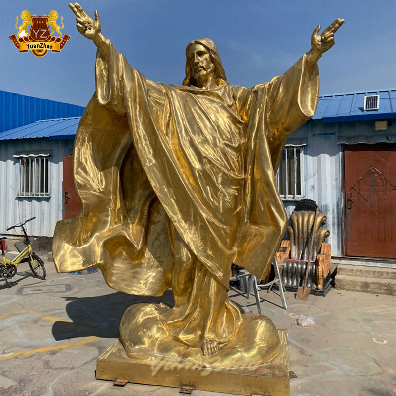 Religious Church Figure Statue Life Size Metal Bronze Christ Jesus Statue