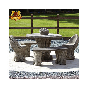 Large Outdoor Natural Marble Stone Antique Stone Garden Bench