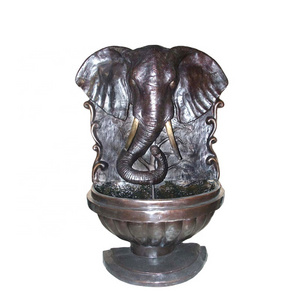 park decorative bronze water fountain elephant garden fountain for sale