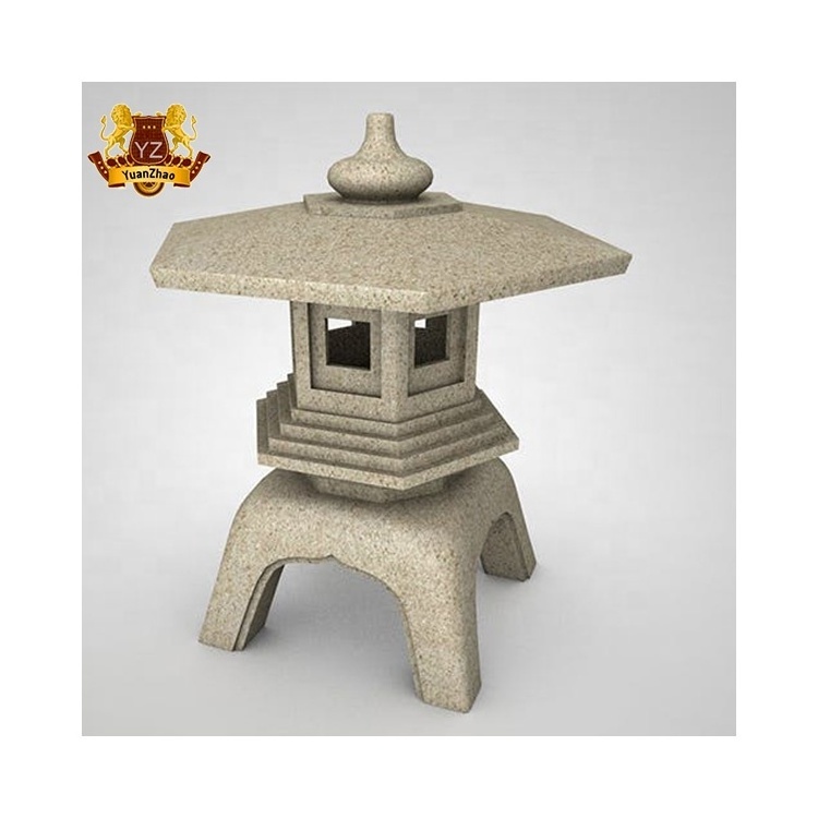 Hand-Made Japanese Lantern Marble Garden Lantern Outdoor Stone Lantern