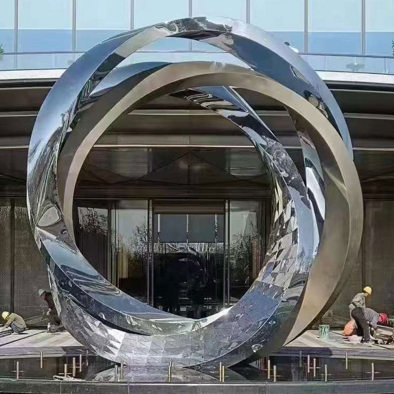 Factory Wholesale Customized Modern Abstract Art Stainless Steel Garden Metal Sculpture