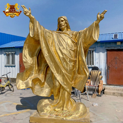 Religious Church Figure Statue Life Size Metal Bronze Christ Jesus Statue