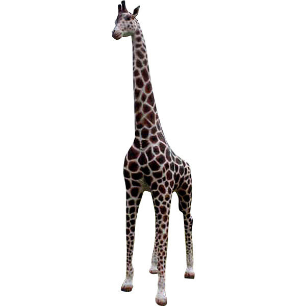 Outdoor theme park decoration  life size Fiberglass giraffe statue for sale