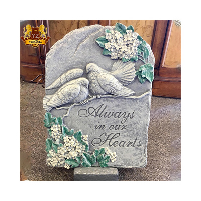 Wholesale Granite Marble Cemetery Stone Monuments Grave Stone Tombstone Antique Headstones With Dove Carving