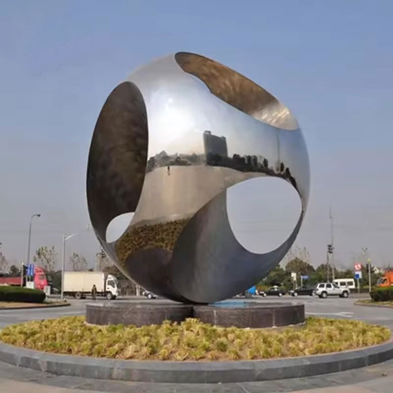 Factory Wholesale Customized Modern Abstract Art Stainless Steel Garden Metal Sculpture