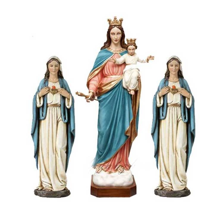 Home decoration life size resin virgin mary statue hand carved high quality religious figurine wholesale virgin mary statues