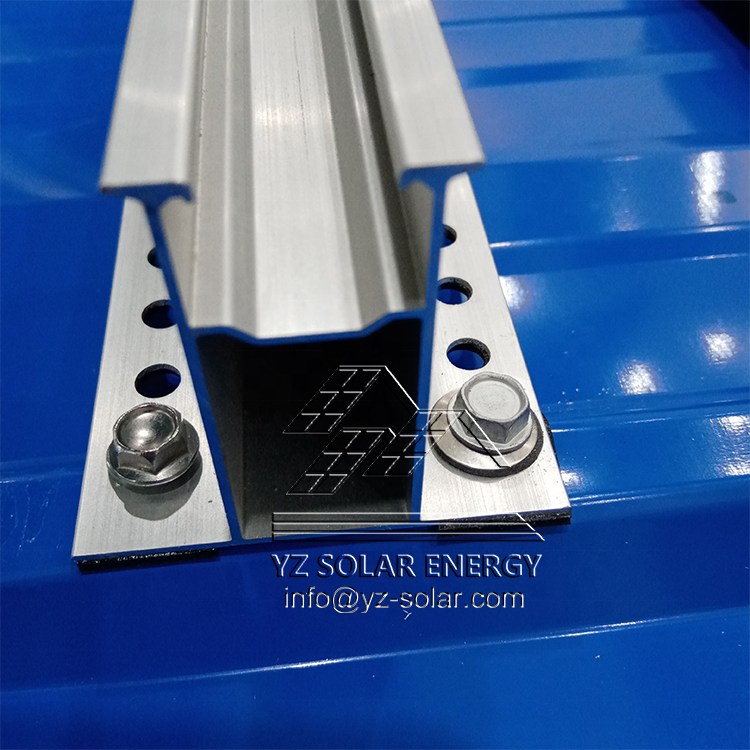 CE YZ  MOUNT Wholesale Solar Panel Supporter Aluminum Mounting Metal Roof Mini Short Rail 385mm