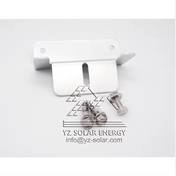 Z Brackets Mounts Solar Panel Kit YZ High Quality Solar Aluminum for Flat Roof DIY Off Grid Silver Anodized Z Type Clip SUS304