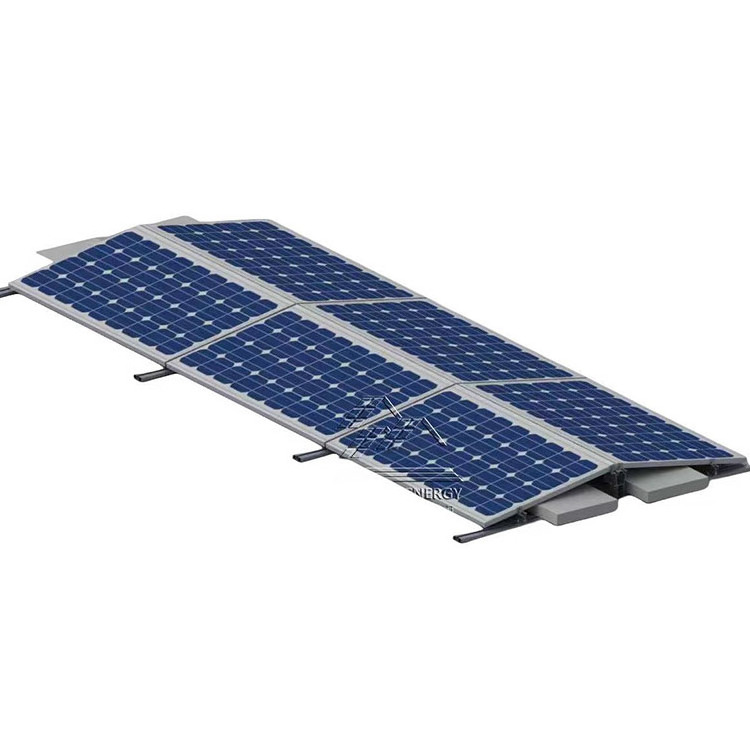 YZ Quality Certification Rooftop Pv Brackets Solar Ballast Racking East To West Flat Roof Ground Solar Mounting System