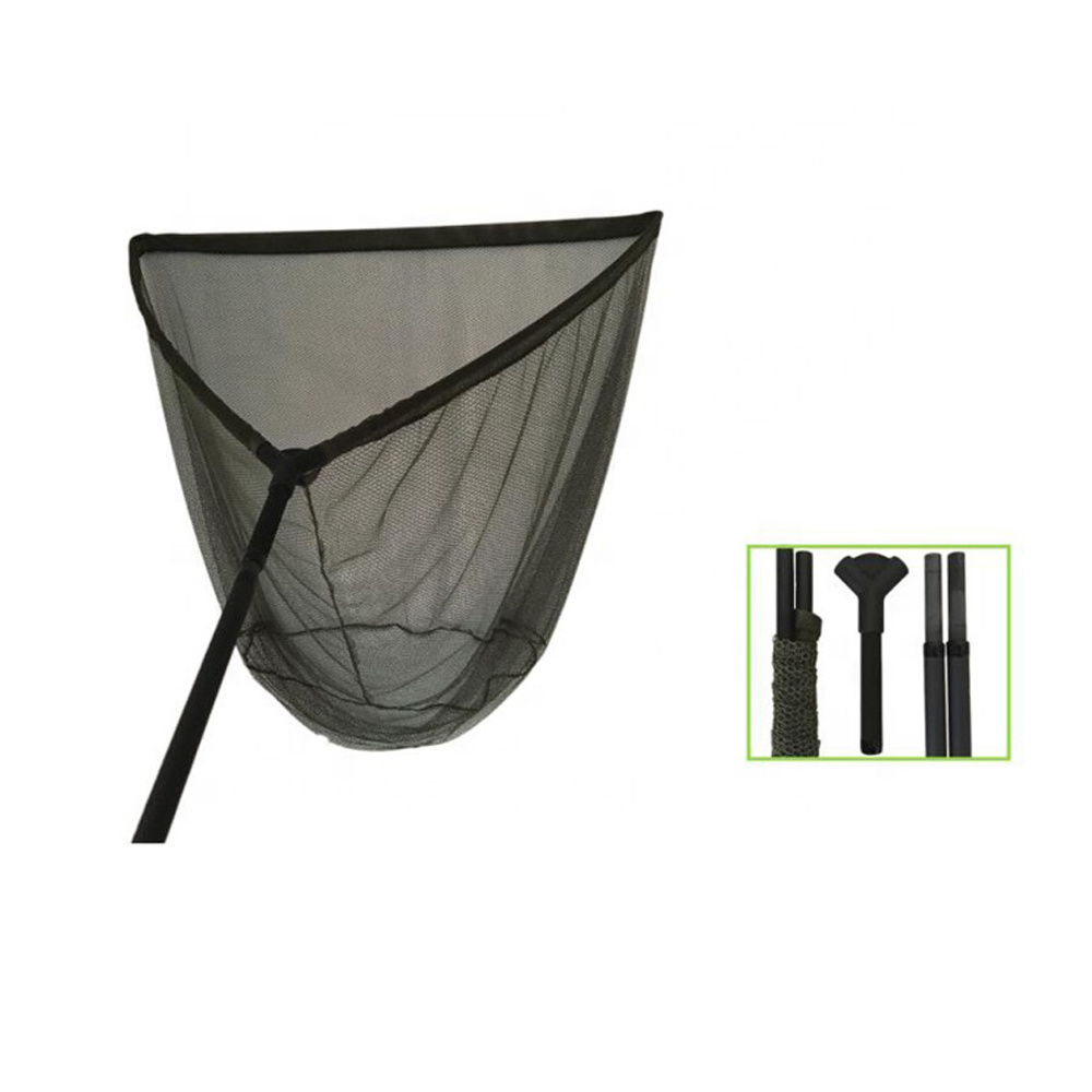 42 Inch Green Barel Pike Carp Fishing Specimen Landing Net With Spreader Block F08-N8282