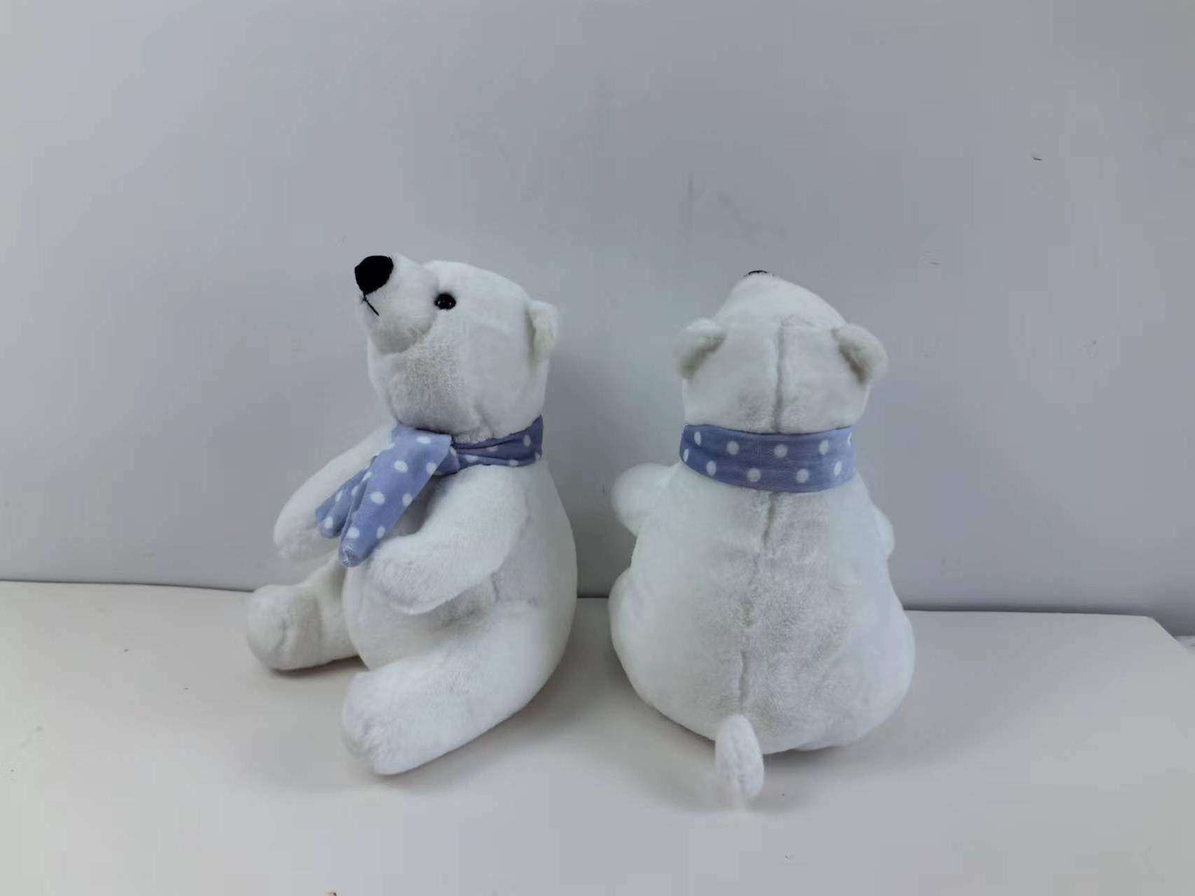 Wholesale New Design White Polar Bear plush toy with Scarf stuffed Soft Toy & Plush Polar Bear