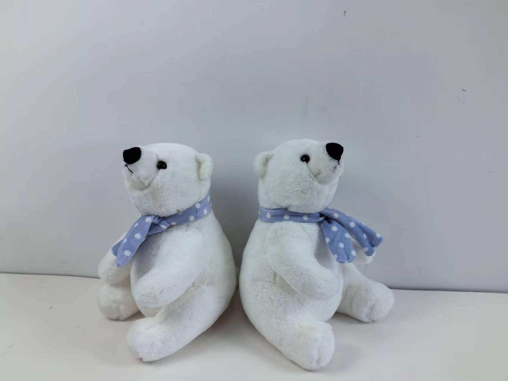 Wholesale New Design White Polar Bear plush toy with Scarf stuffed Soft Toy & Plush Polar Bear