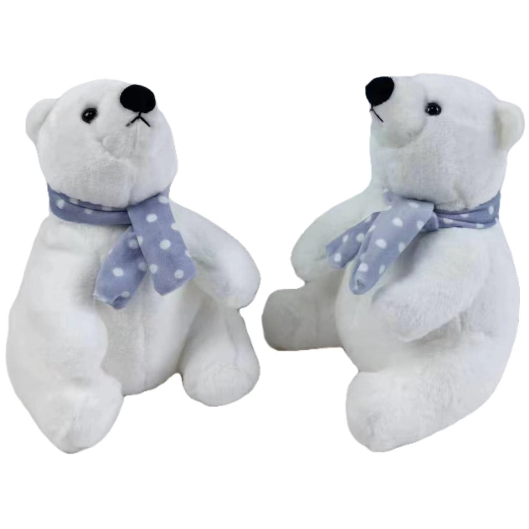 Wholesale New Design White Polar Bear plush toy with Scarf stuffed Soft Toy & Plush Polar Bear