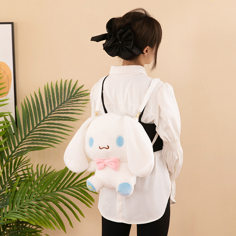 New Wholesale Cartoon Character Kawaii Sanrio My Melody Kuriomi Plush Backpack Cute Sanrio Mini Backpack Coin Purse