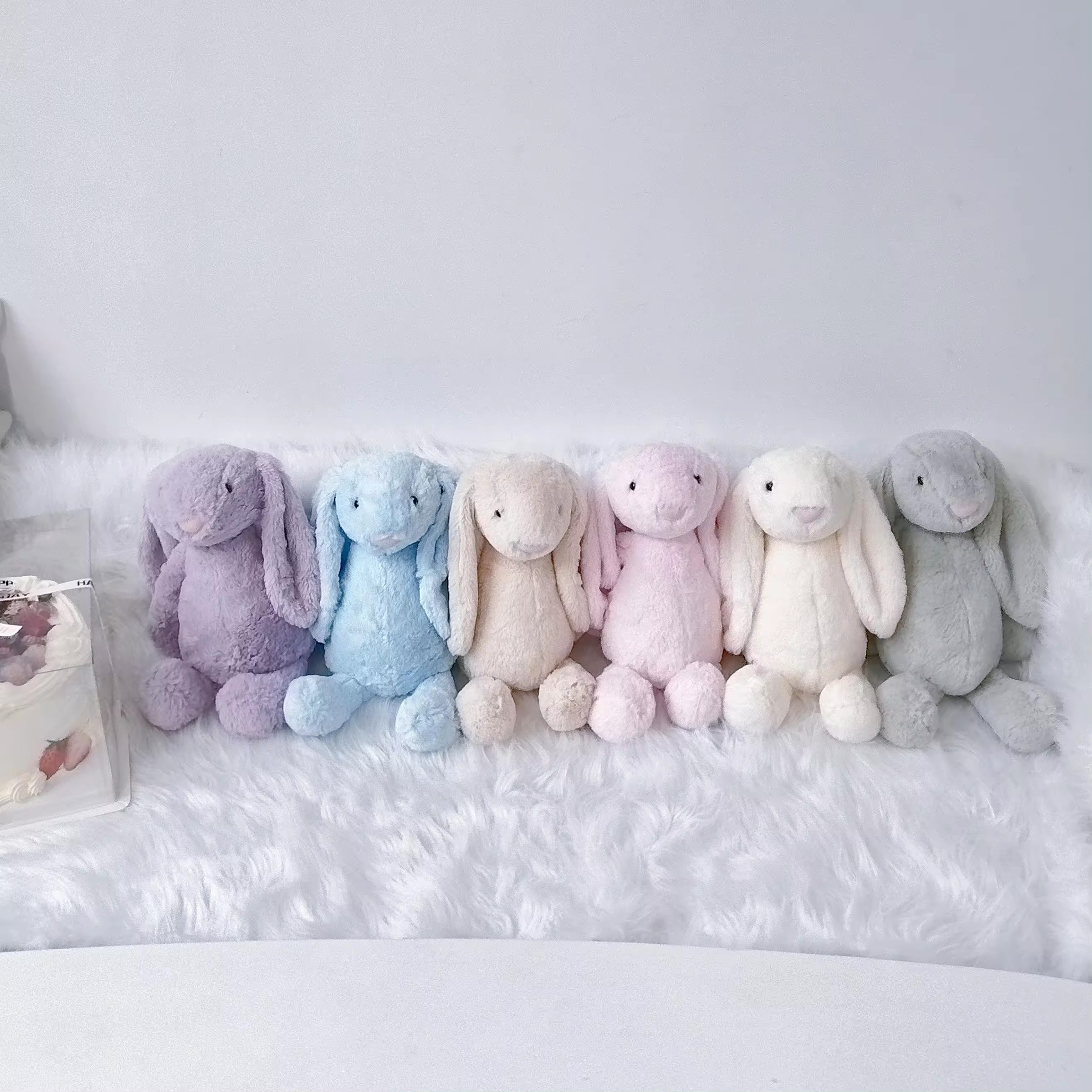 Easter Cute long eared bunny plush toys soft toys peluche weighted stuffed animals rabbit plush toy