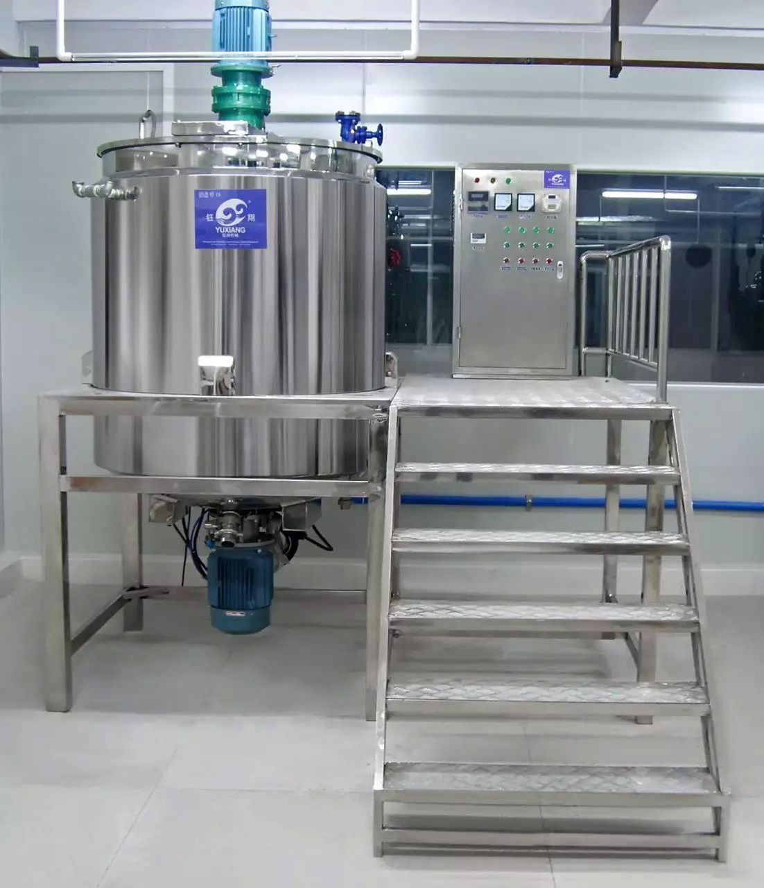 500L 1000L stainless steel homogenizer mixer machine heating mixing tank for detergent liquid fertilizer washing