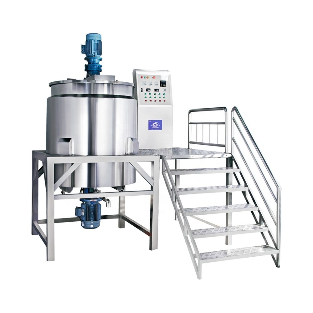 500L 1000L stainless steel homogenizer mixer machine heating mixing tank for detergent liquid fertilizer washing