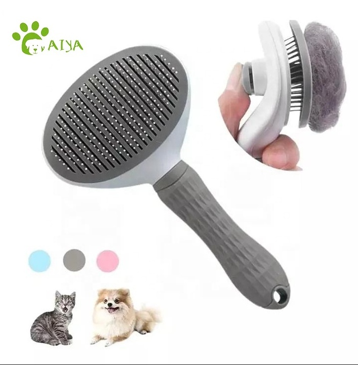 Dog and cat hair one key remove hair comb pet massage shedding remover grooming pet hair brush