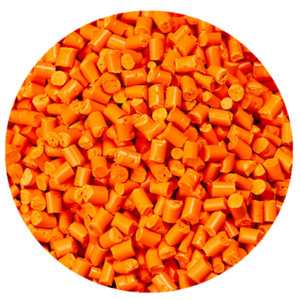 ABS PLA 3D Printing Filament Plastic Material Pellets Orange Color Masterbatch