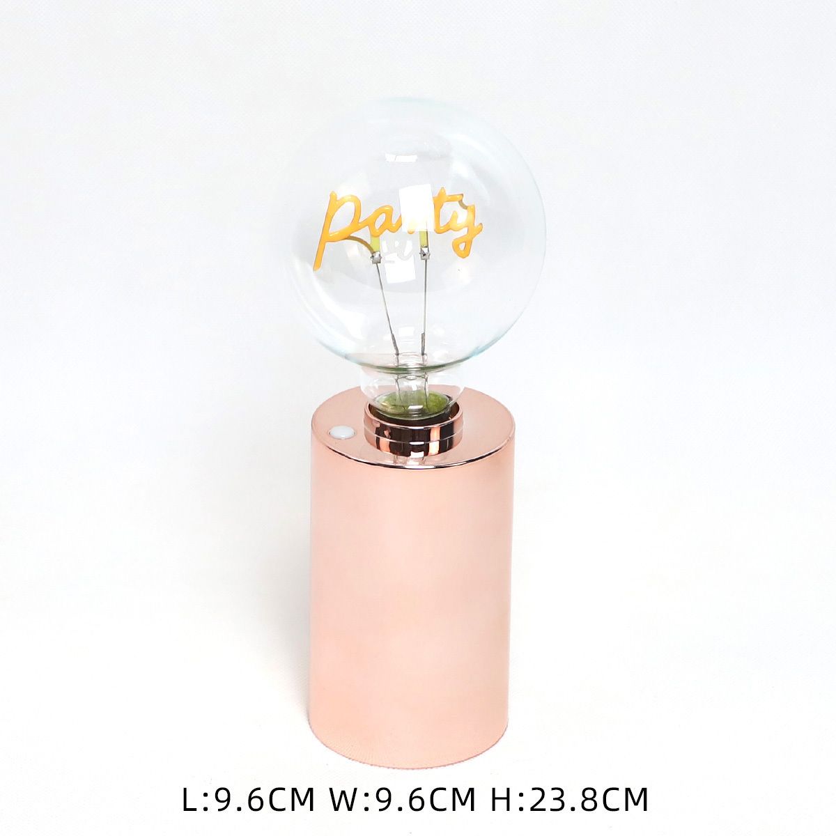 2024 New Battery Operated LED Bulb Light Lamp With Electroplated Plastic Base  for Bedroom Decoration