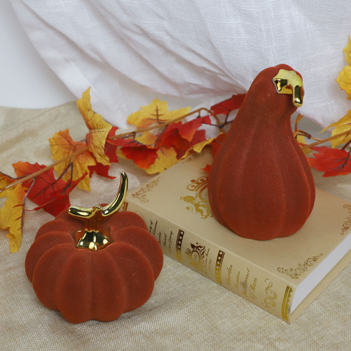 Wholesale Party Decor Foam Pumpkins Home Decoration Artificial Craft Halloween Ceramic Pumpkin