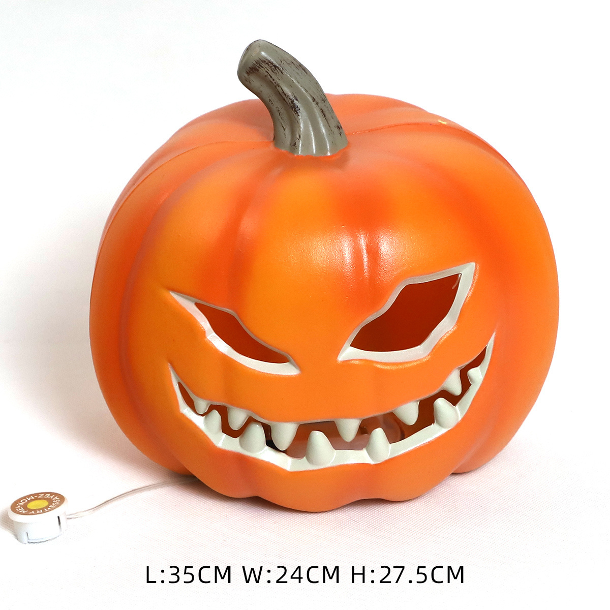 Plastic Halloween Gifts Crafts Figurines Home Decor LED Halloween Pumpkin with Light Lantern Decorations