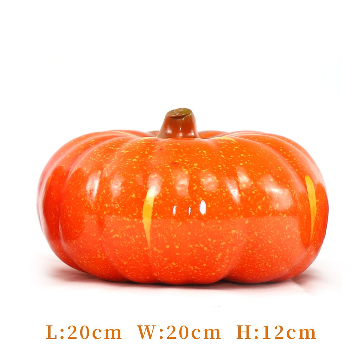 2024  Large Orange Plastic Foam Pumpkin Hand Painted Harvest Festival Autumn Imitation Pumpkin Thanksgiving Party Home Decor