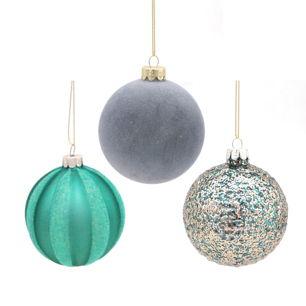 DIY 8cm luxury glass ball christmas ornaments crafts for Christmas tree decoration made of glass