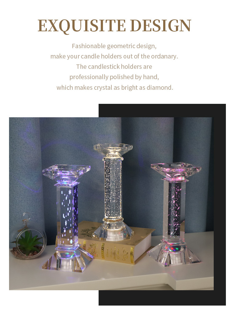 wholesale glass votive high quality crystal candle holders tall crystal candelabra wedding centerpieces