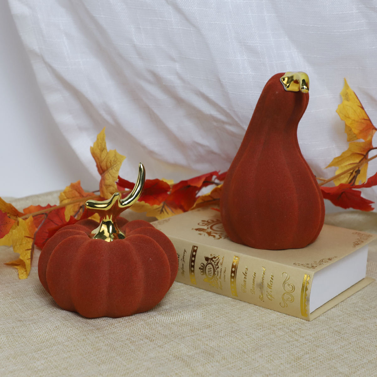 Wholesale Party Decor Foam Pumpkins Home Decoration Artificial Craft Halloween Ceramic Pumpkin