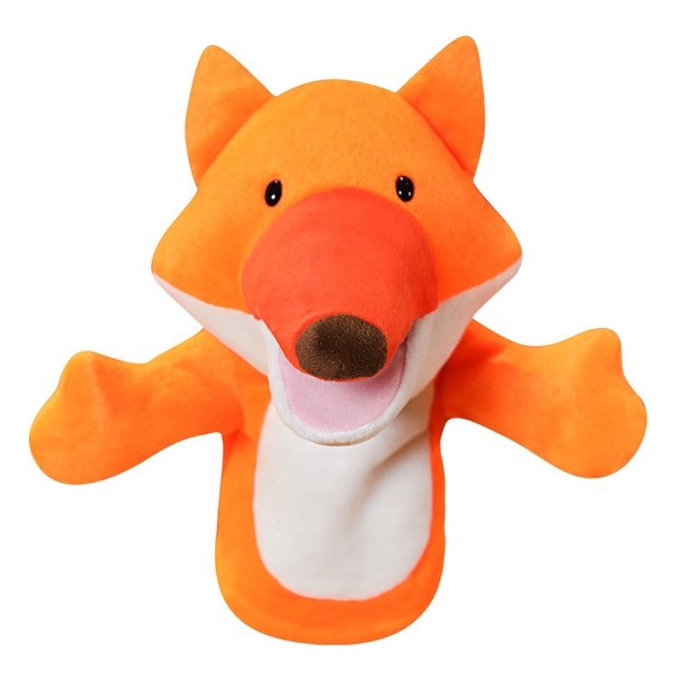 Wholesale factory custom cartoon cute fox hand puppet