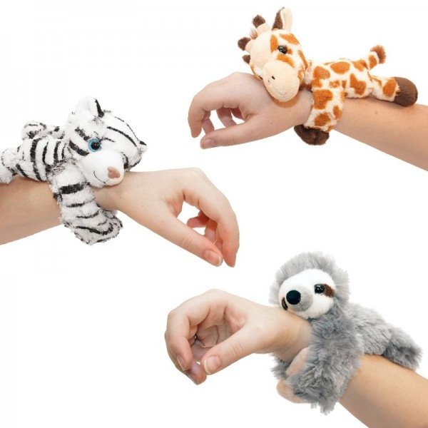 Stuffed Lovely   Unicorn Animals/Tiger  Plush Slap Bracelet  Animal Plush Slap Bracelet