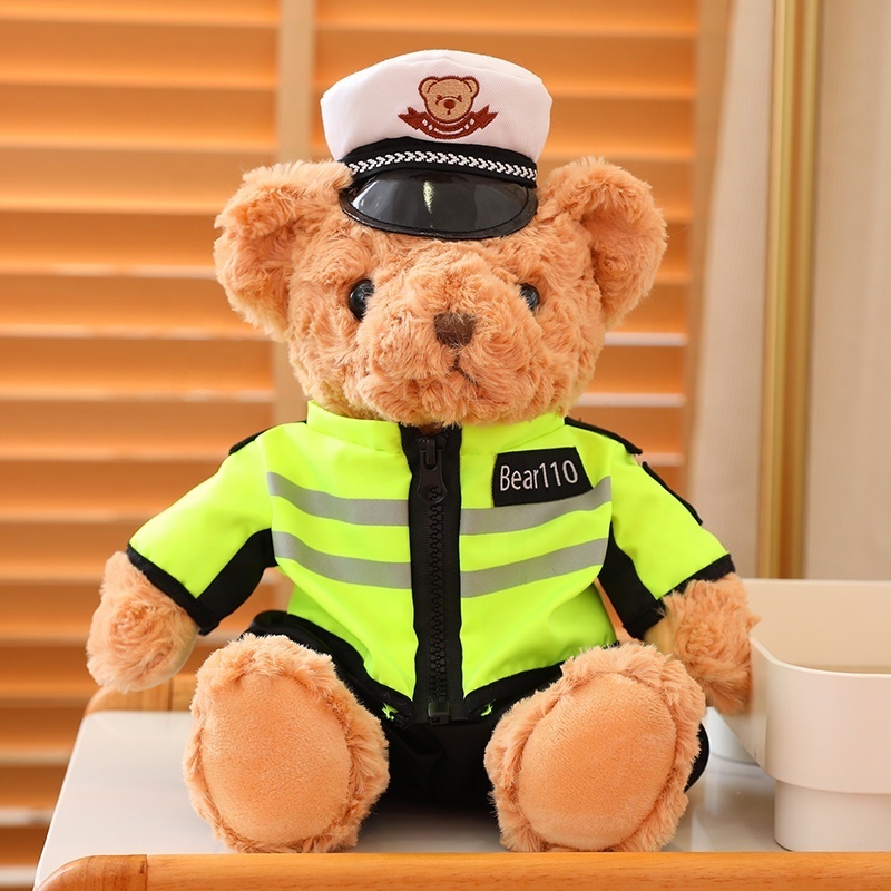 CUSTOM POLICE OFFICER TEDDY BEAR