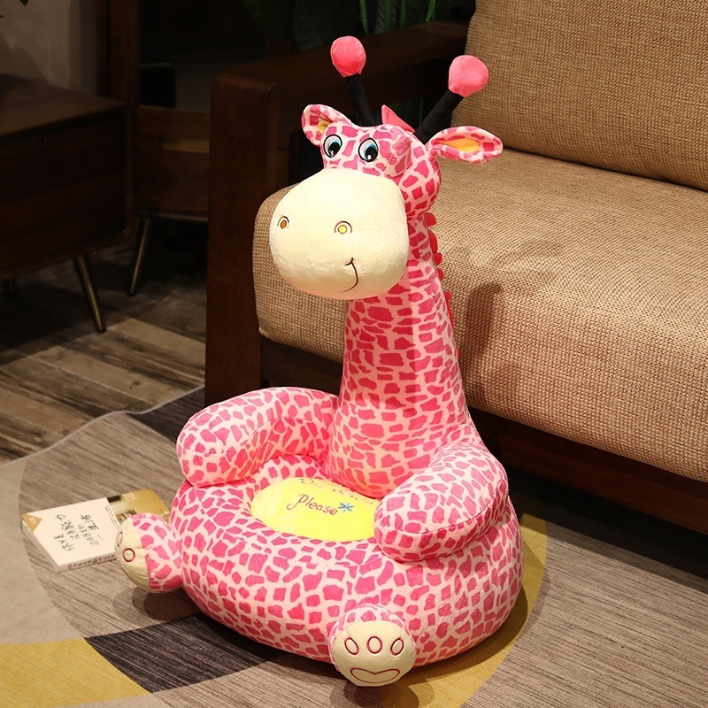 New Design Animal Shape Soft Kid Sofa UnicorBear Plush Sofa PP Polyester Filling Cute Animal Shaped  Children Elephant Sofa