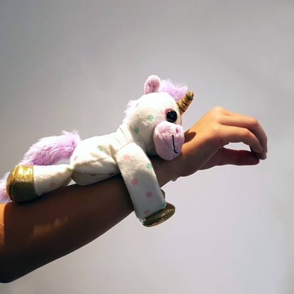 Stuffed Lovely   Unicorn Animals/Tiger  Plush Slap Bracelet  Animal Plush Slap Bracelet